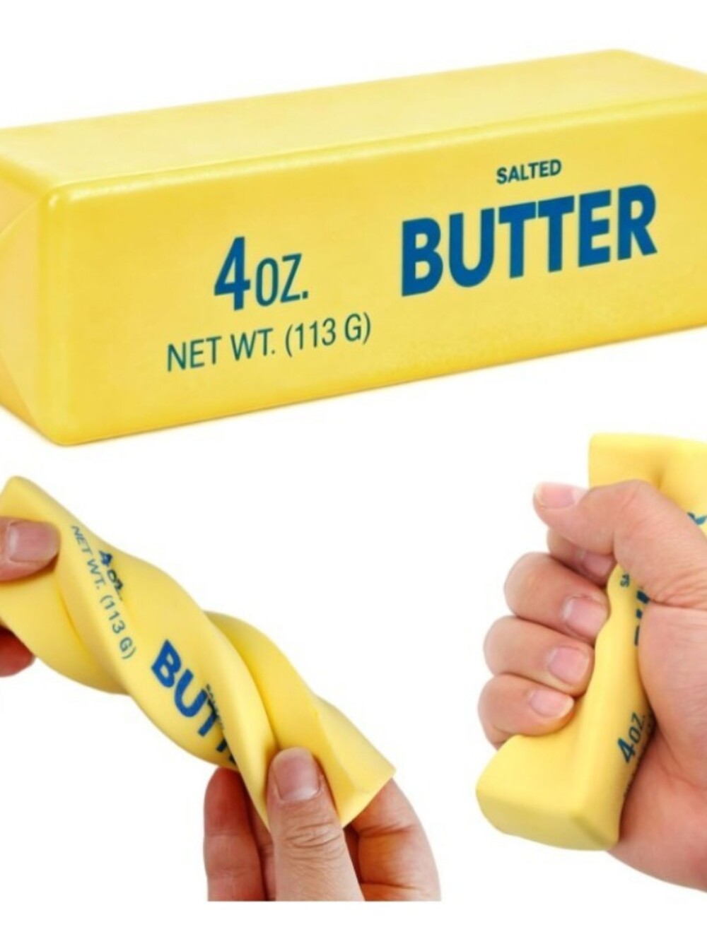 Yellow Butter Stress Toy